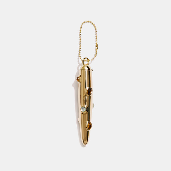 Little Gem Storage Keychain in Golden