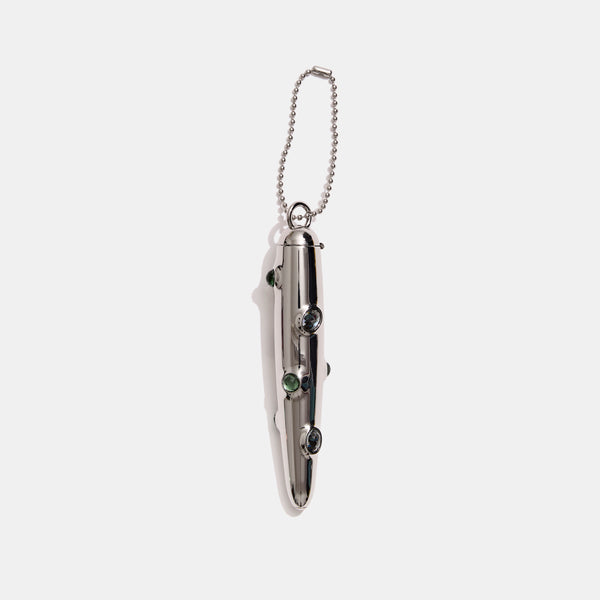 Little Gem Storage Keychain in Steel