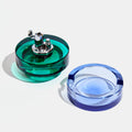 Glass Tabletop Lighter in Blue Algae Thumbnail