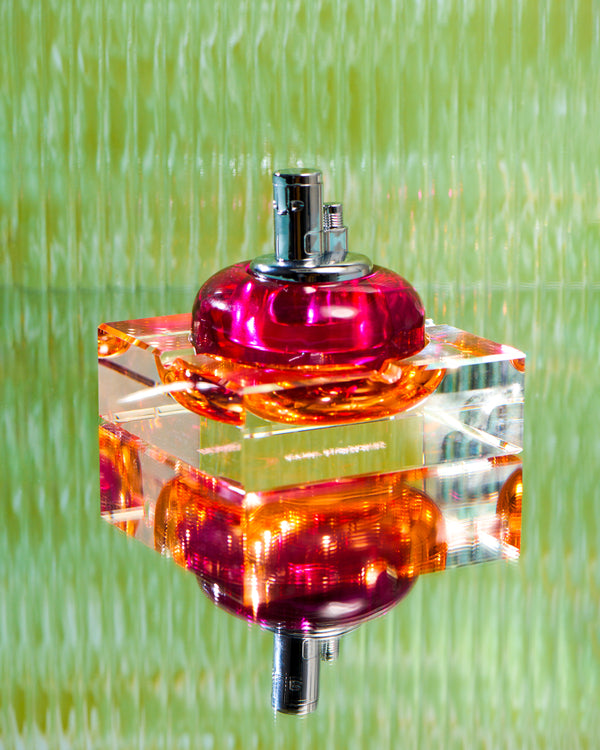 Glass Tabletop Lighter in Fruit Punch