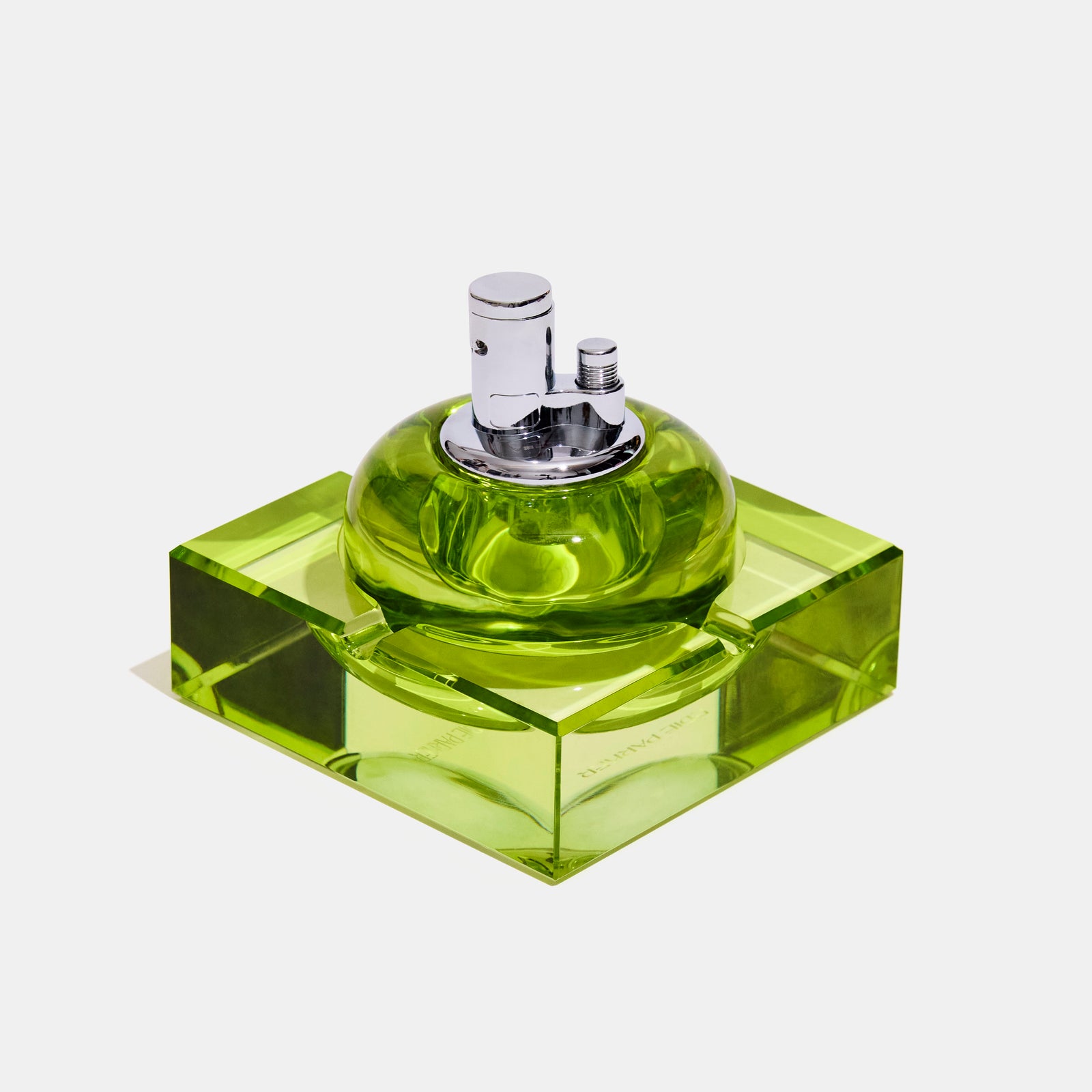 Glass Tabletop Lighter in Chartreuse