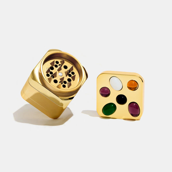 Gemstoned Grinder in Gold