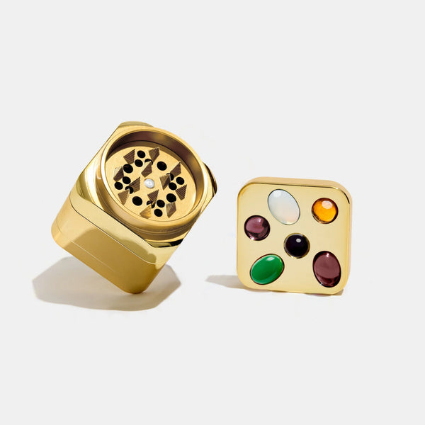 Gemstoned Grinder in Gold