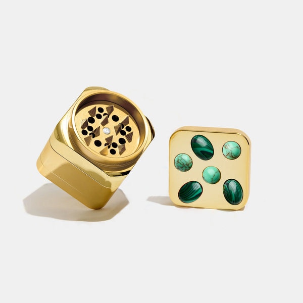 Stoned Mini Tabletop Grinder in Malachite
