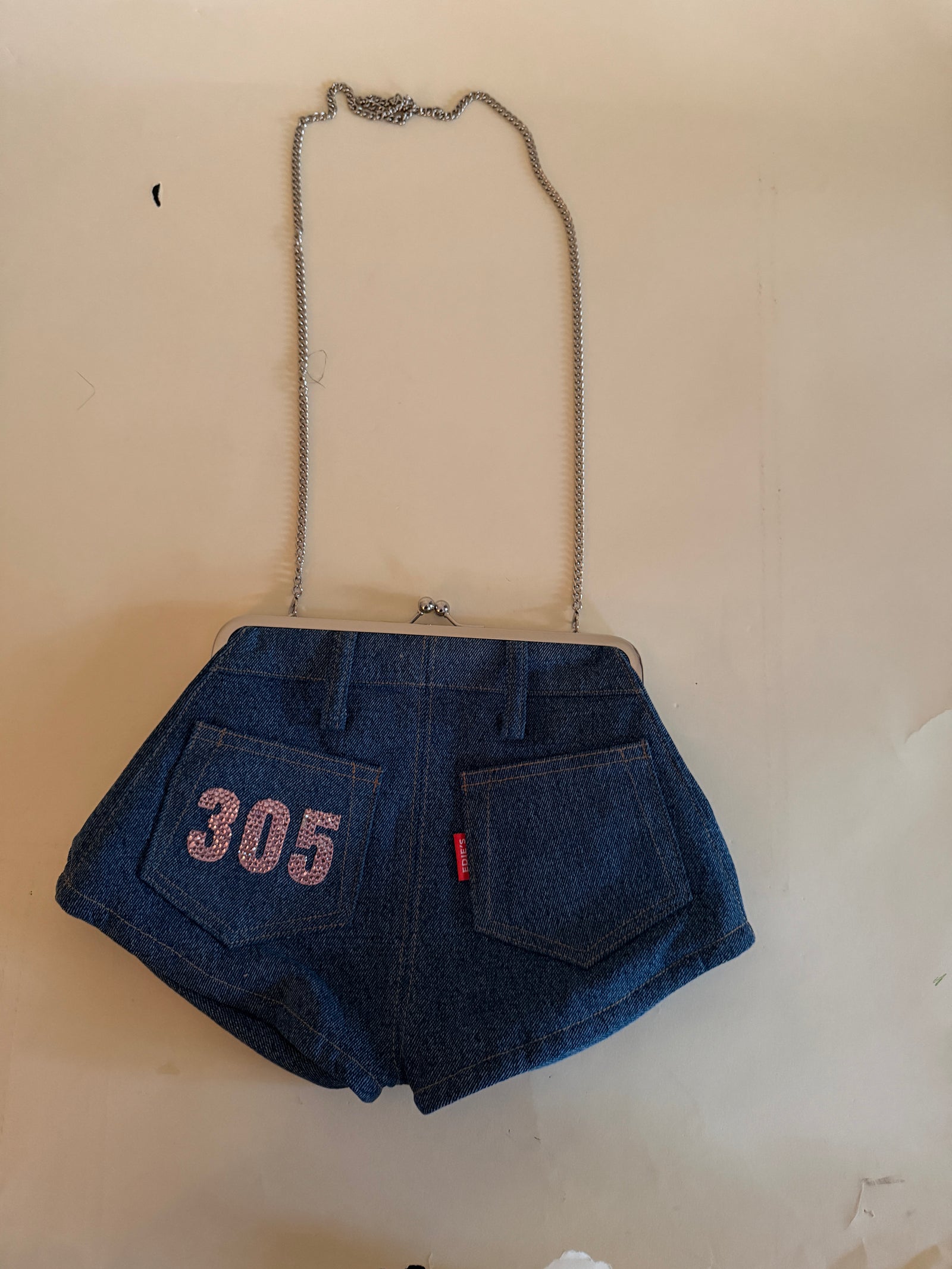 Denim Shorts Purse in Sample Sale