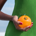 Glass Fruit Pipe in Orange - Edie Parker Thumbnail