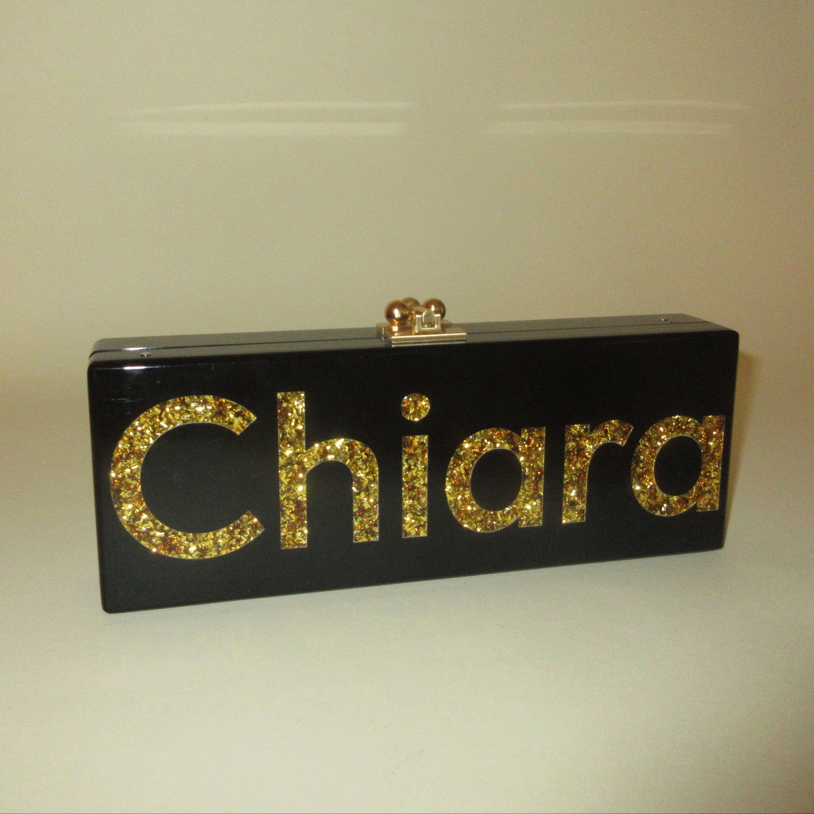 "Chiara" Acrylic Clutch in Sample Sale