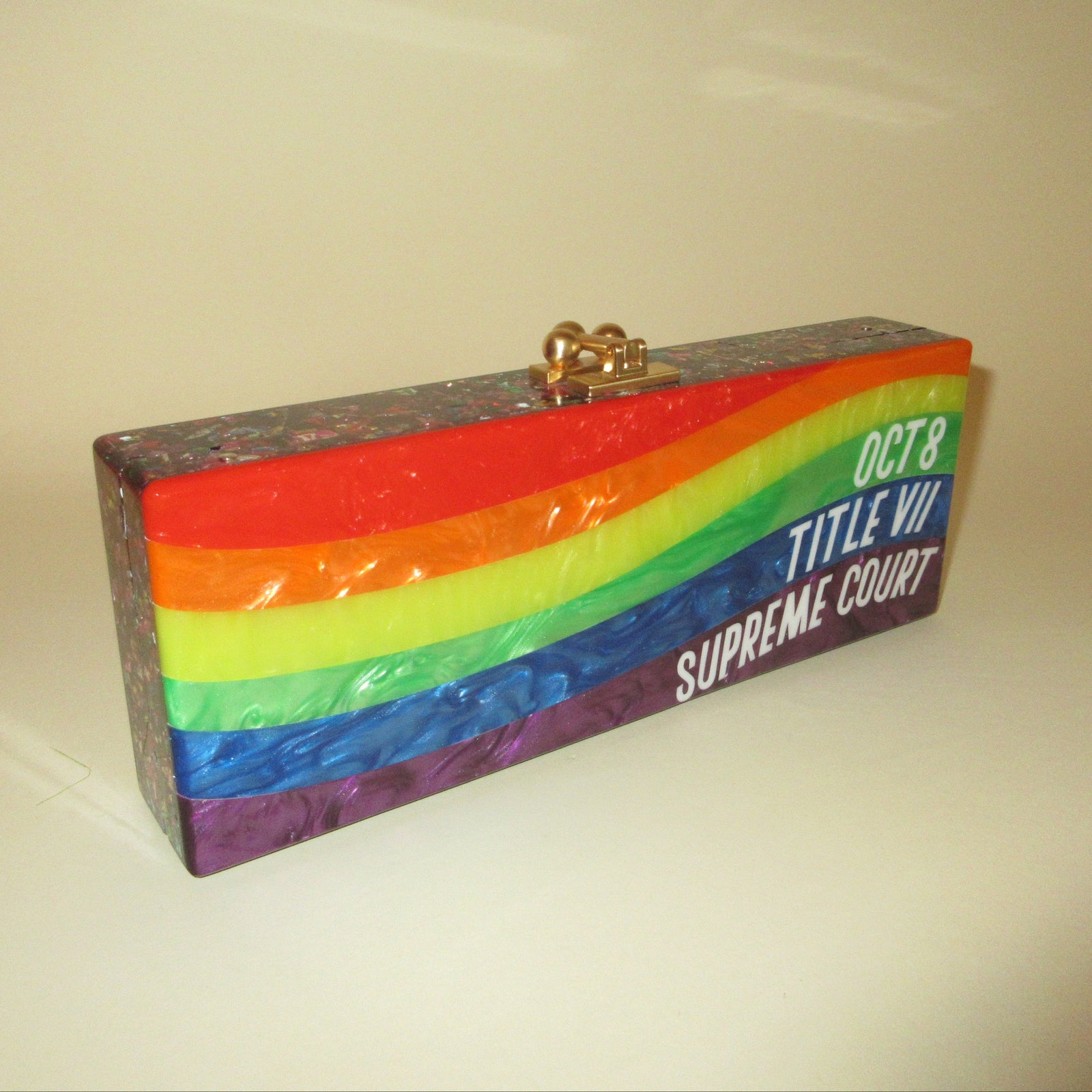 Rainbow Victory Clutch in Sample Sale