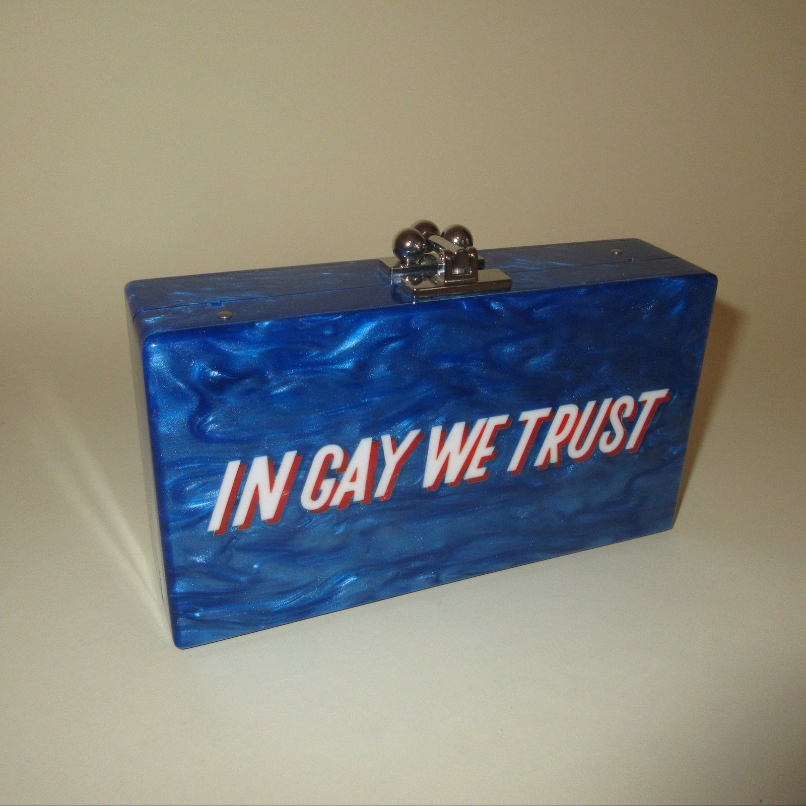 Double-sided "America" Clutch in Sample Sale