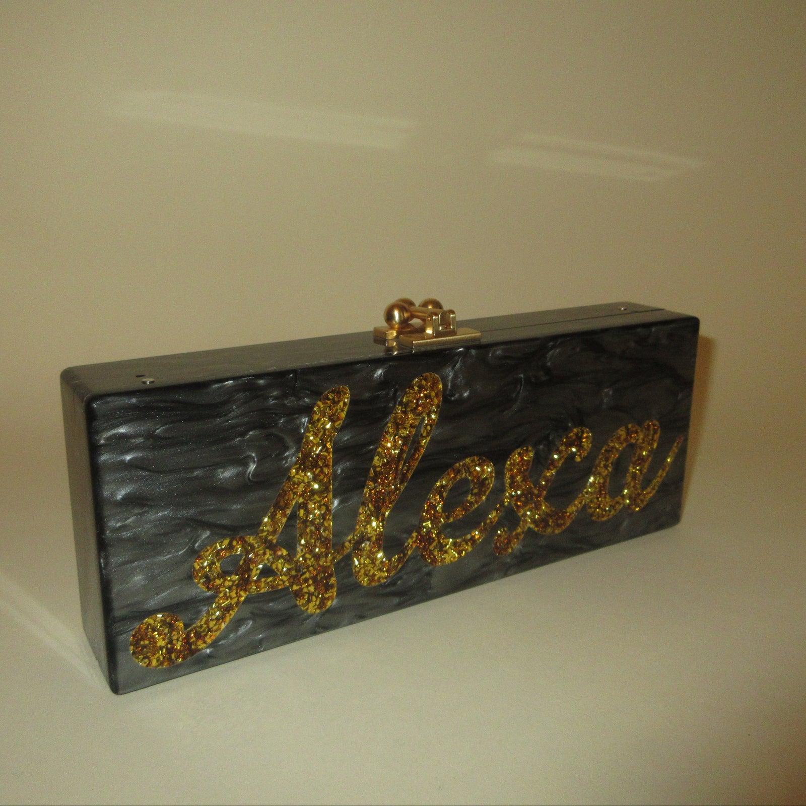 "Alexa" Acrylic Clutch in Sample Sale