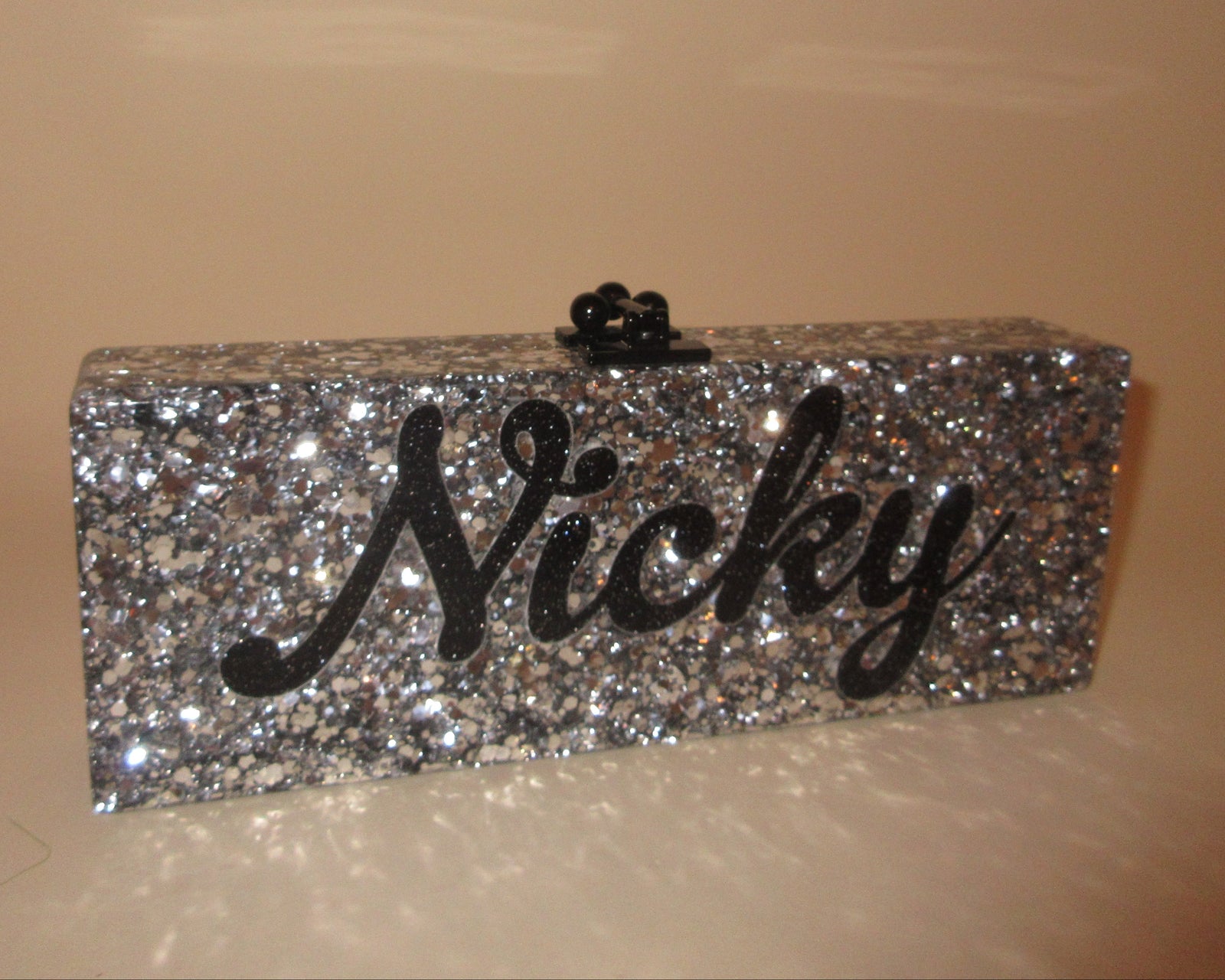 "Nicky" Acrylic Clutch in Sample Sale