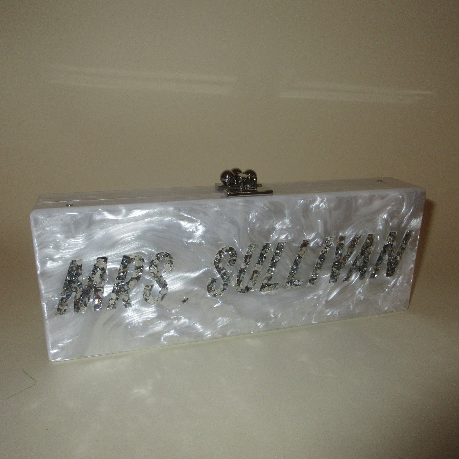 "Mrs.Sullivan" Acrylic Clutch in Sample Sale