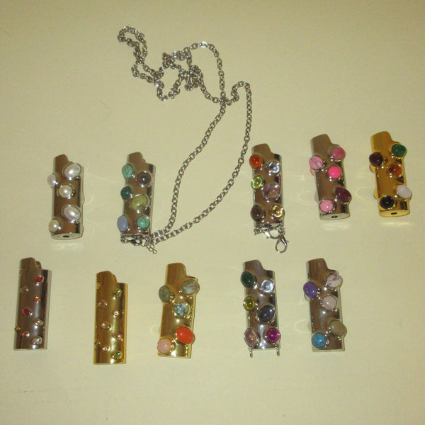 Gemstoned Lighter Cases in Sample Sale