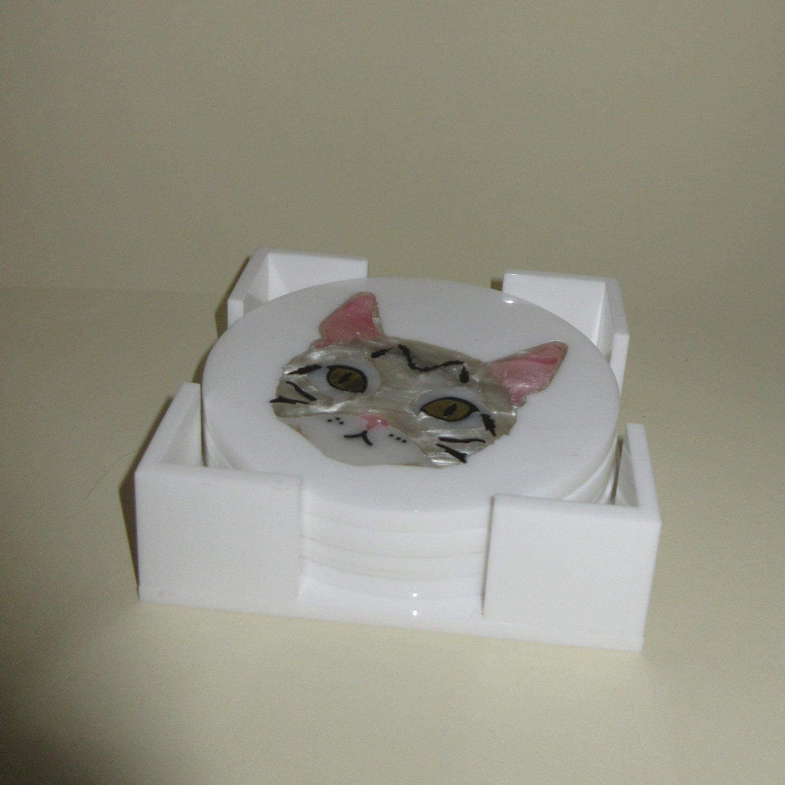 Cat Coaster Set in Sample Sale