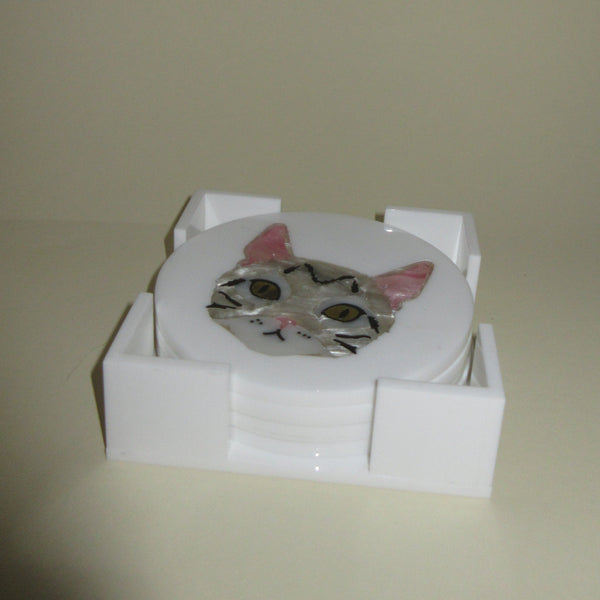 Cat Coaster Set in Sample Sale