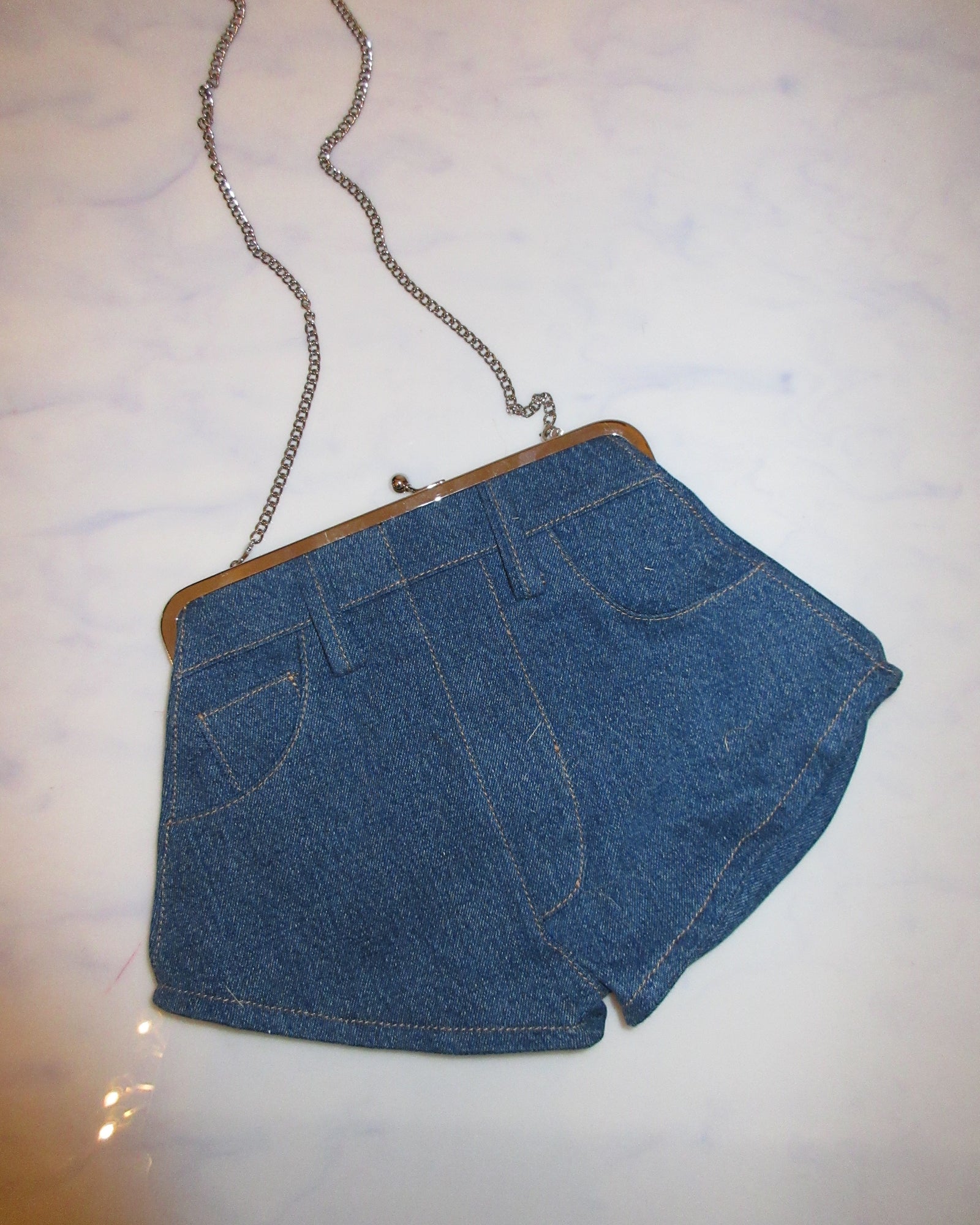 Denim Shorts Purse in Sample Sale