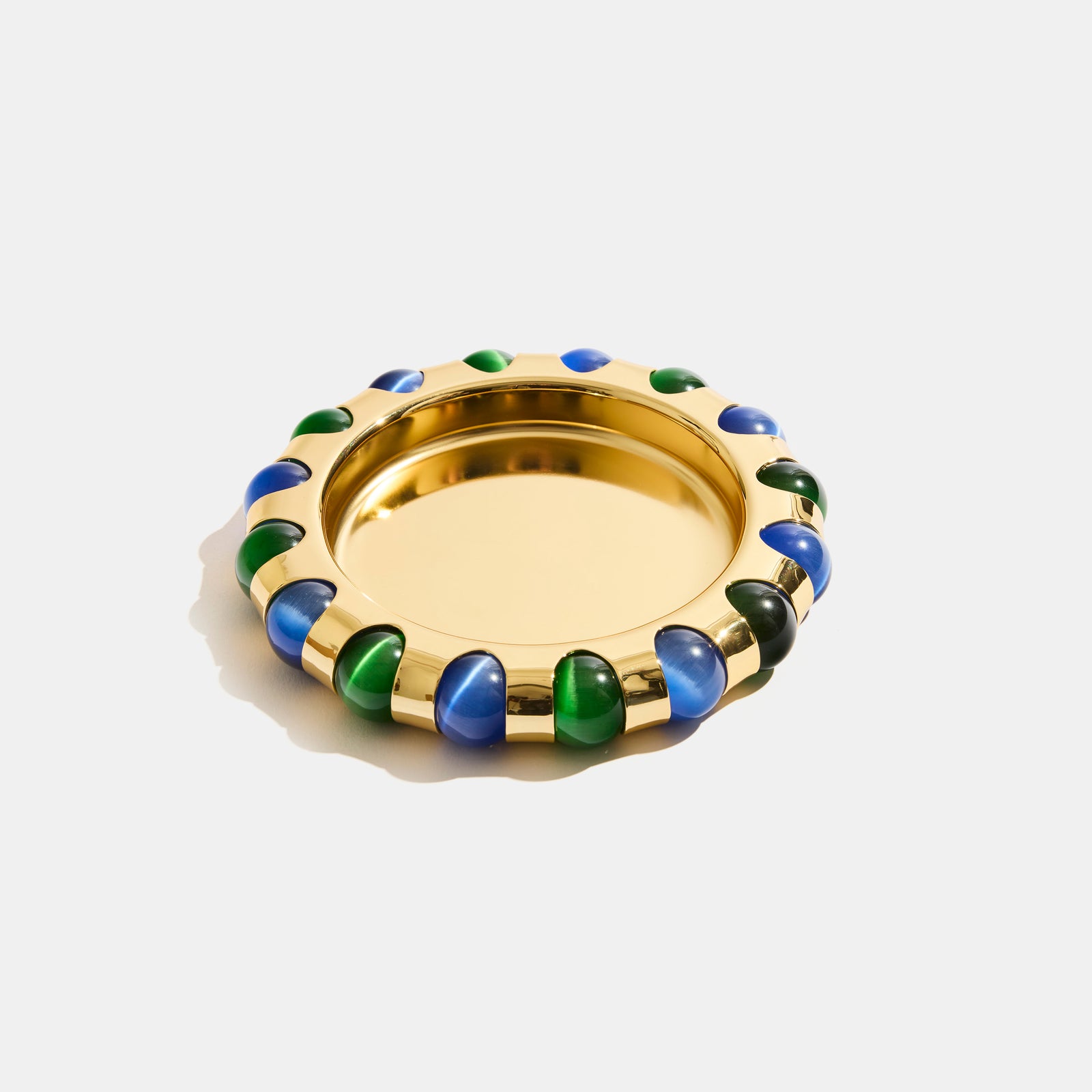 Lagoon Marbles Dish in Gold