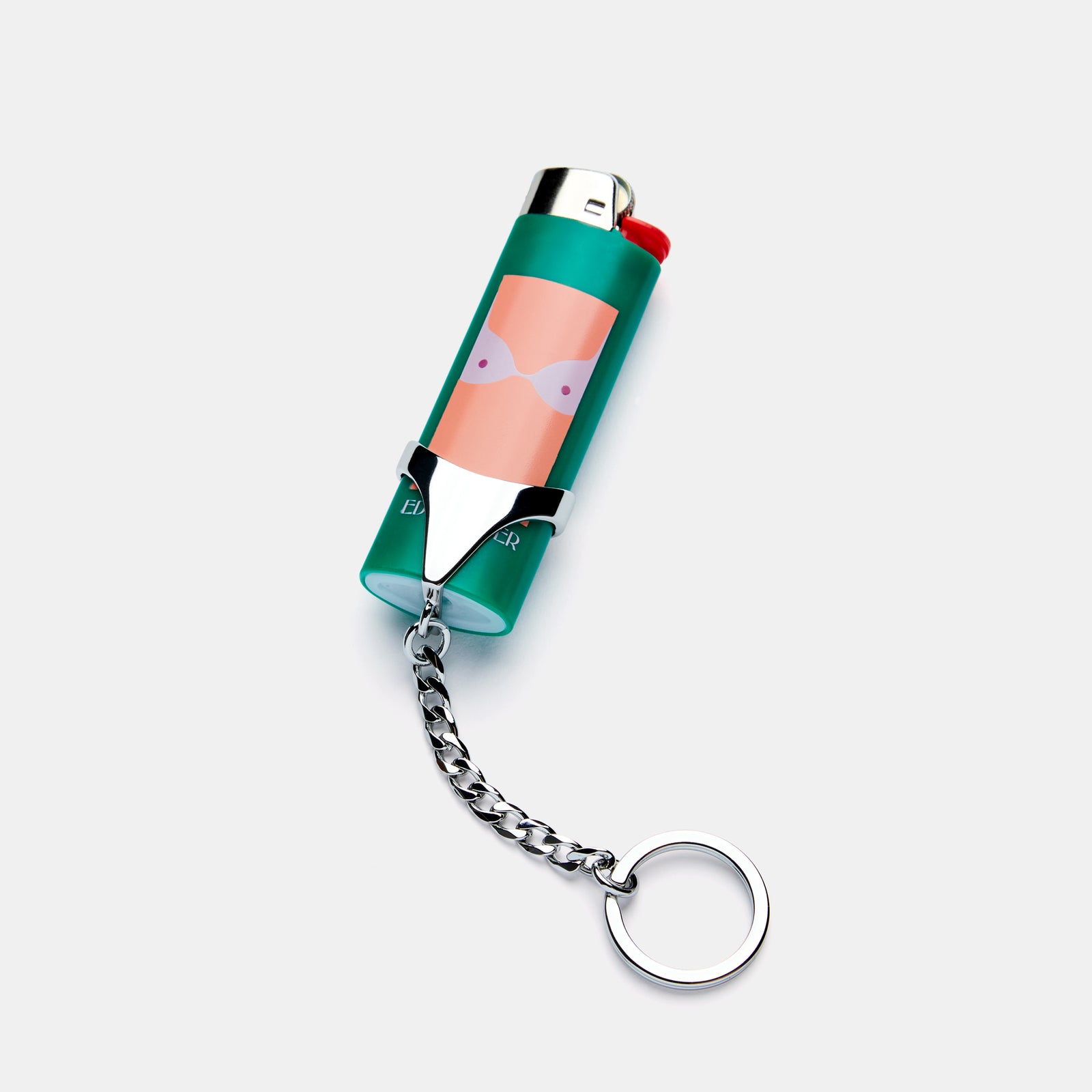 Lighter Cover Keychain in Thong Bottom