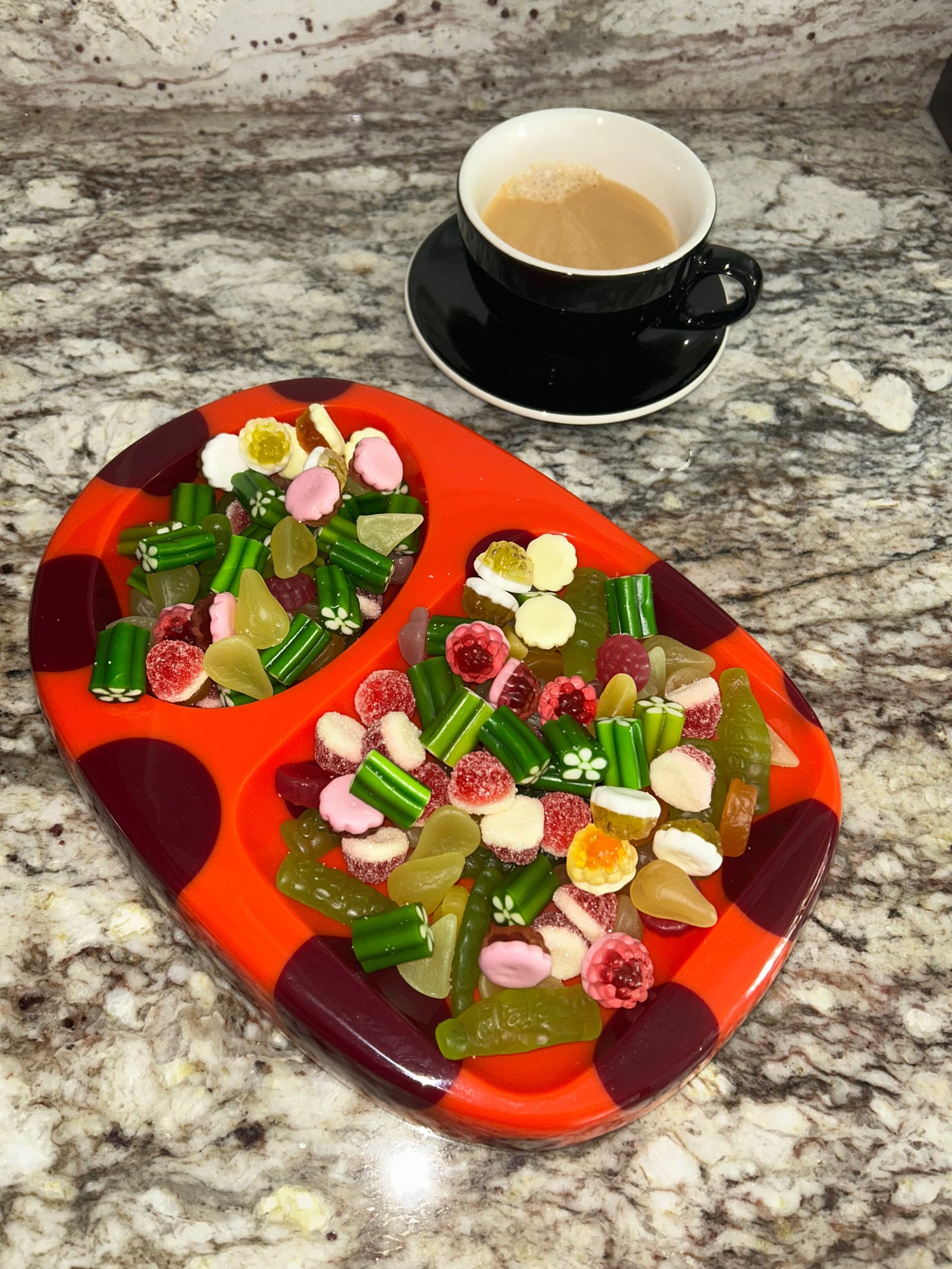 Polka Dot Catchall in Cranberry