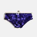 Undies Clutch in Violet Sequins Thumbnail