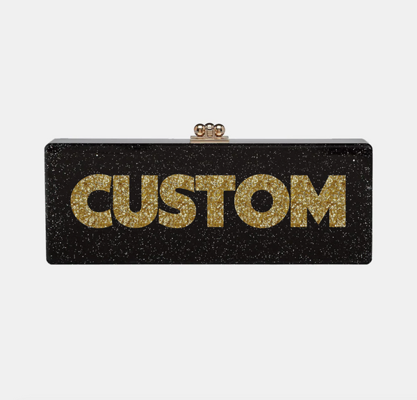 Flavia Box Clutch in Made to Order Acrylic