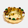 Gemstoned Ashtray in Gold Thumbnail