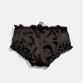 Undies Pouch in Black Satin Thumbnail