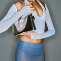 Burn Shoulder Bag in Silver Mirror Thumbnail
