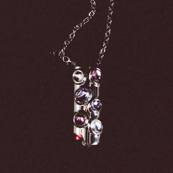 Gemstoned Crossbody Lighter Case in Lavender