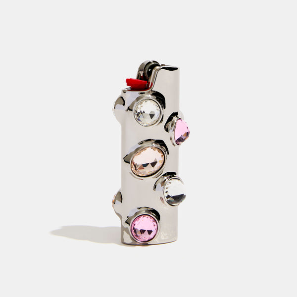 Gemstoned Lighter Case in Lavender