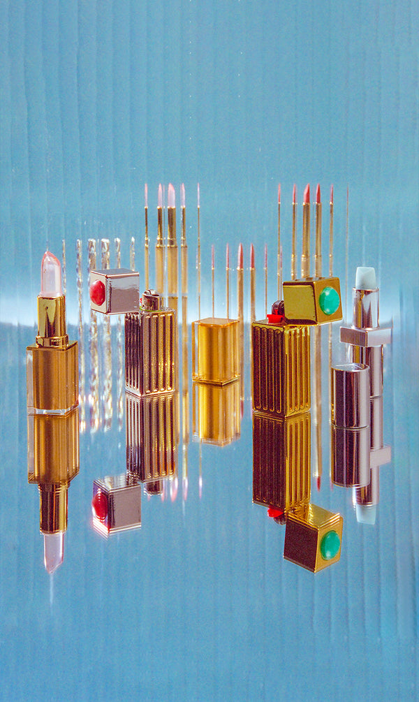 Lipstick Lighter Case in Silver