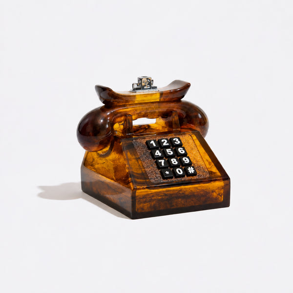 Vintage Phone Tabletop Lighter in Tortoise