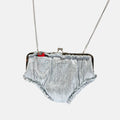 Undies Pouch with Chain in Silver Thumbnail