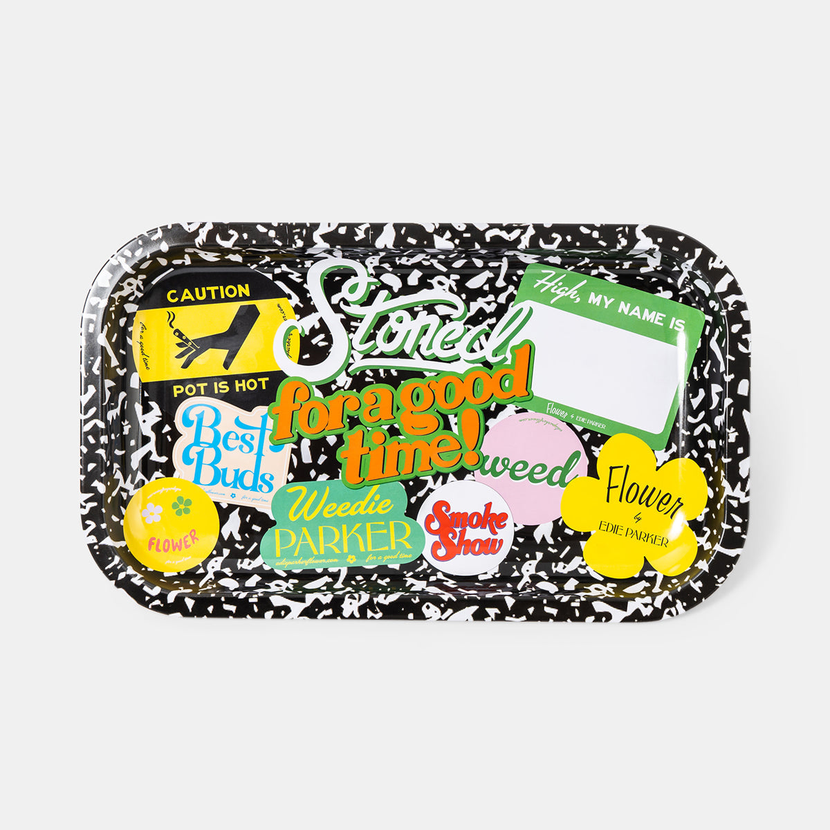 Graphic Rolling Trays in Sample Sale