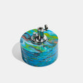 Tabletop Lighter in Aqua Swirl - Edie Parker Thumbnail