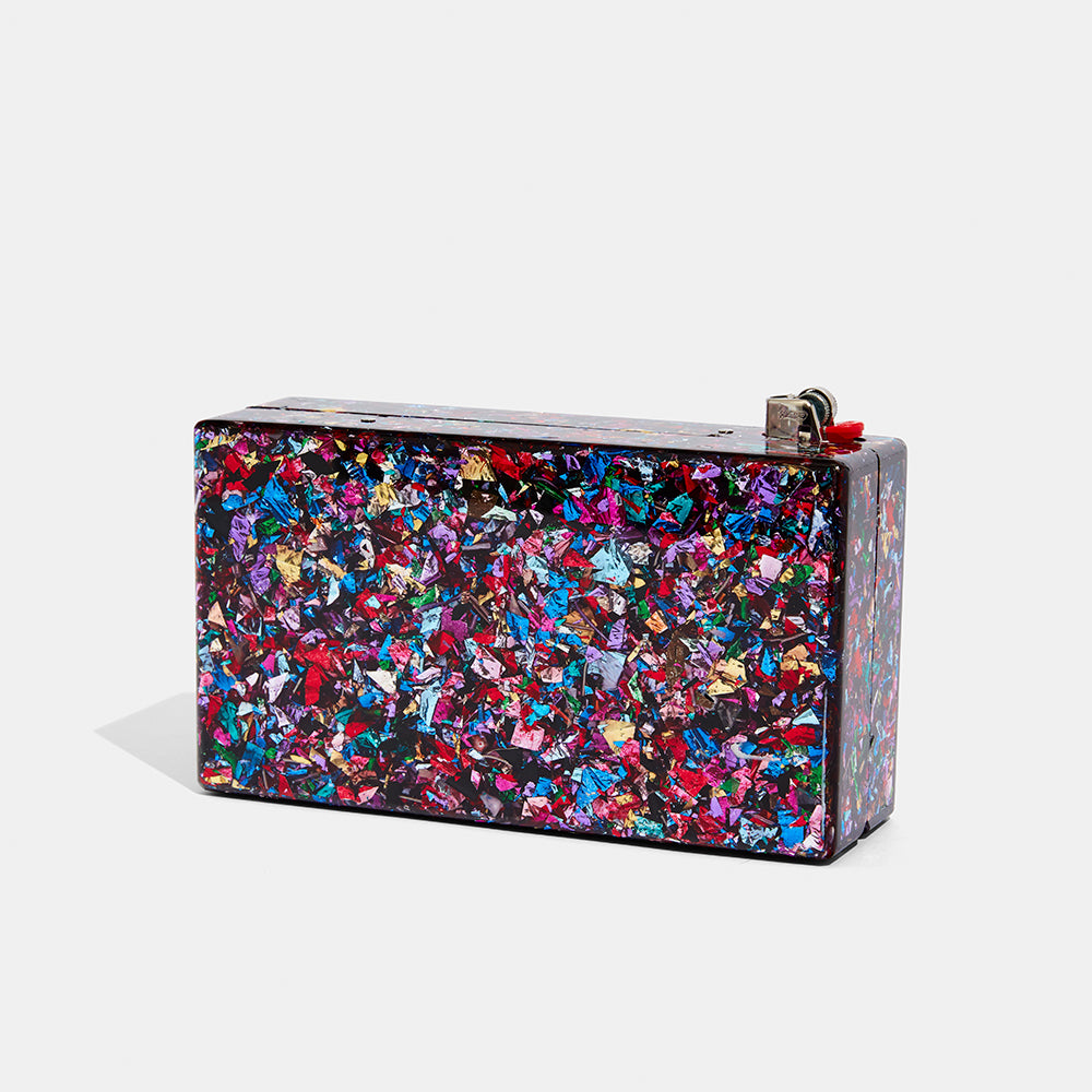 Slim Jean Lighter Bag in Rainbow Confetti