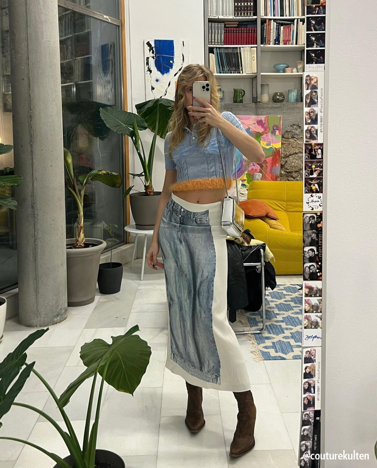 Burn Bag in Silver Mirror