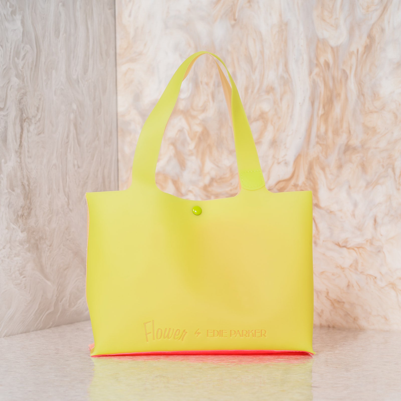 Edie Parker Jelly Tote in Candy Coated back view